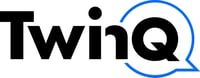 Logo Twinq - zwart blauw Logo Twinq - zwart blauw